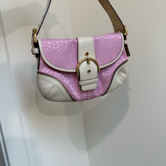 Coach Signature Soho Bag pink/gold purse - Picture 8 of 8